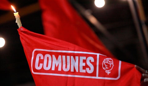 Bandera partido Comunes