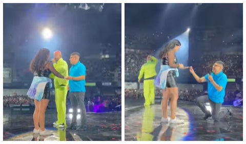 Propuesta de matrimonio en concierto de Maluma