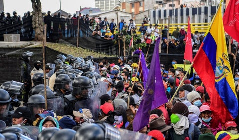 Protestas en Ecuador