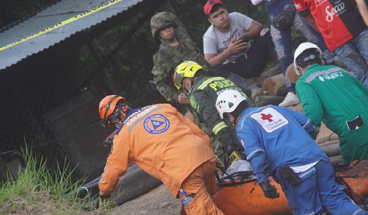 Organismos de socorro en la mina