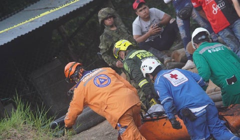 Organismos de socorro en la mina