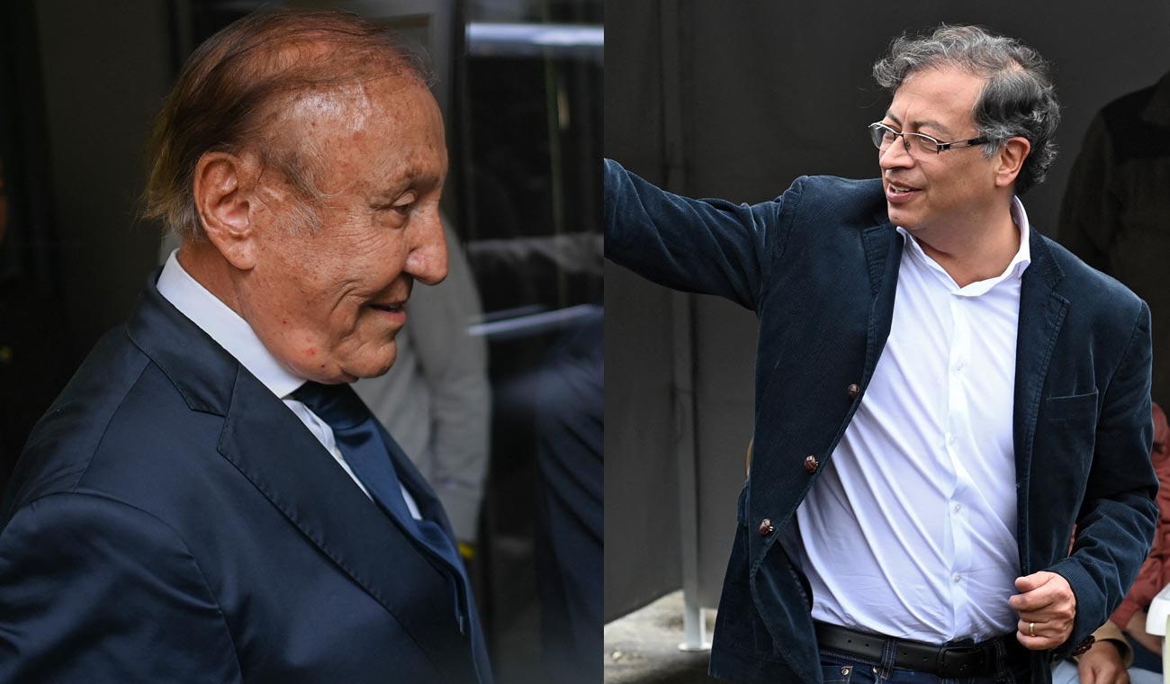 Rodolfo Hernández y Gustavo Petro