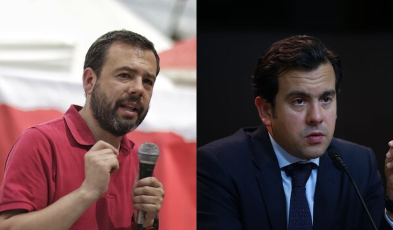 Rodrigo Lara y Carlos Fernando Galán