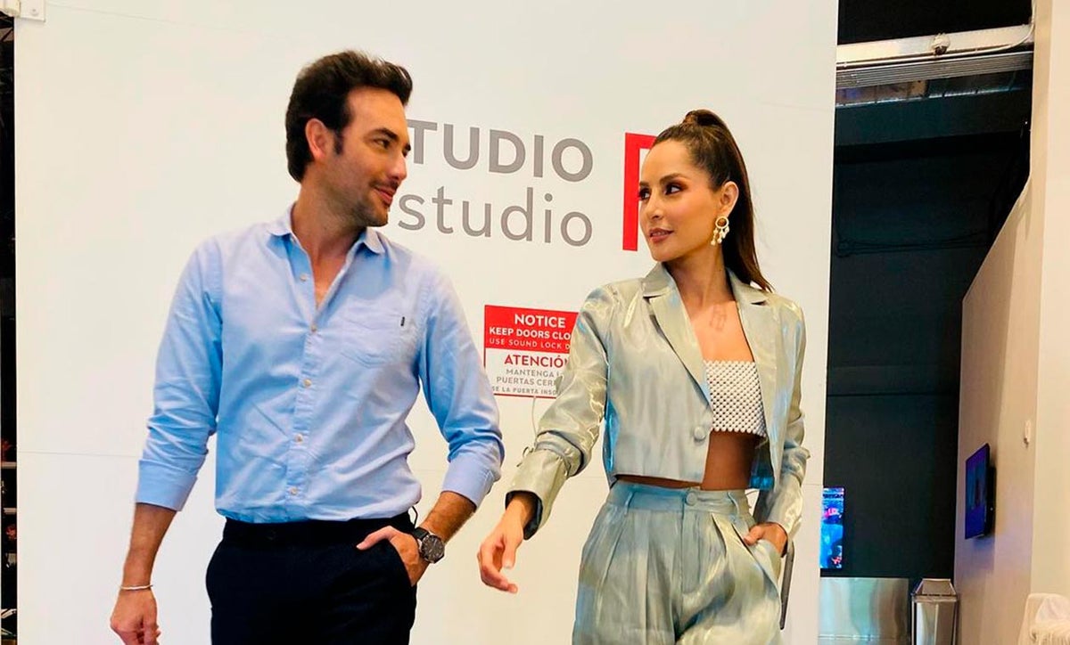 Sebastián Martínez junto a Carmen Villalobos