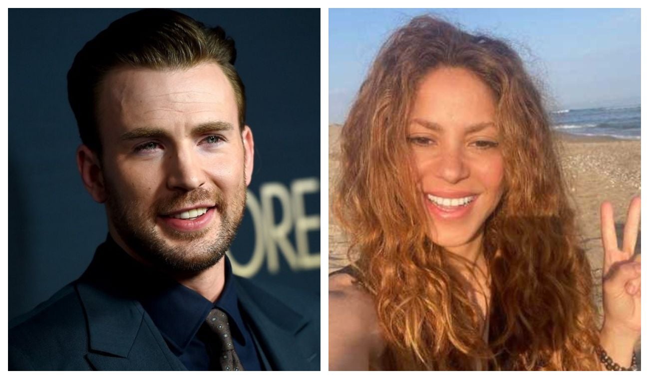 Shakira y Chris Evans