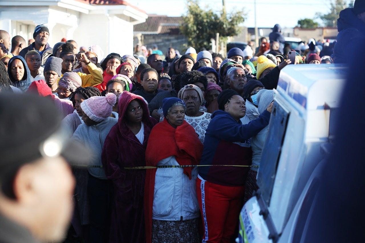 Sudáfrica muerte de jóvenes
