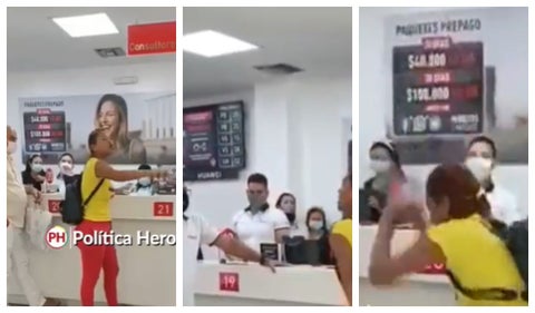 Video: Mujer estalló de la ira en almacén de servicio al cliente