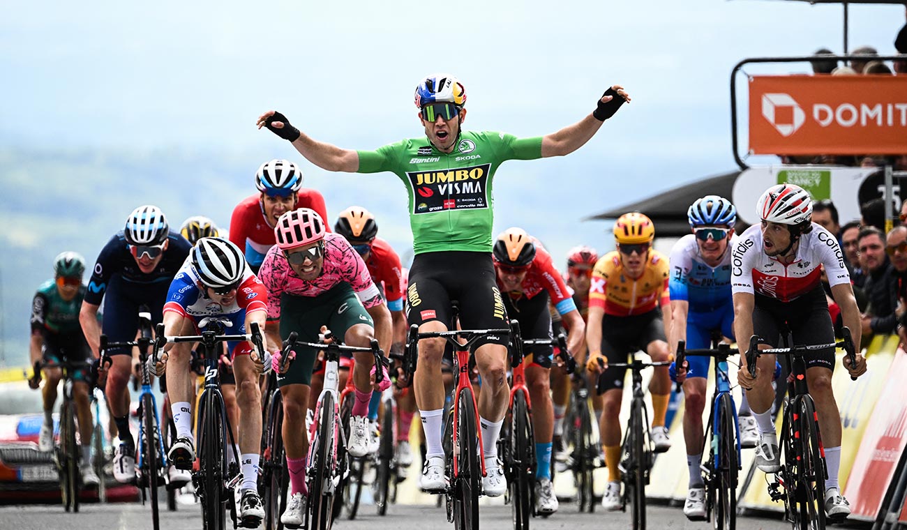 Wout van Aert, ciclista en la Critérium del Dauphiné