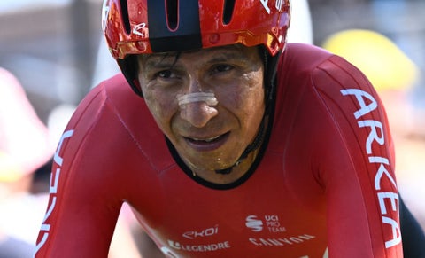 Nairo Quintana en la penúltima etapa del Tour de Francia 2022