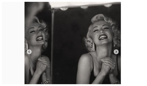 Ana de Armas como Marilyn Monroe