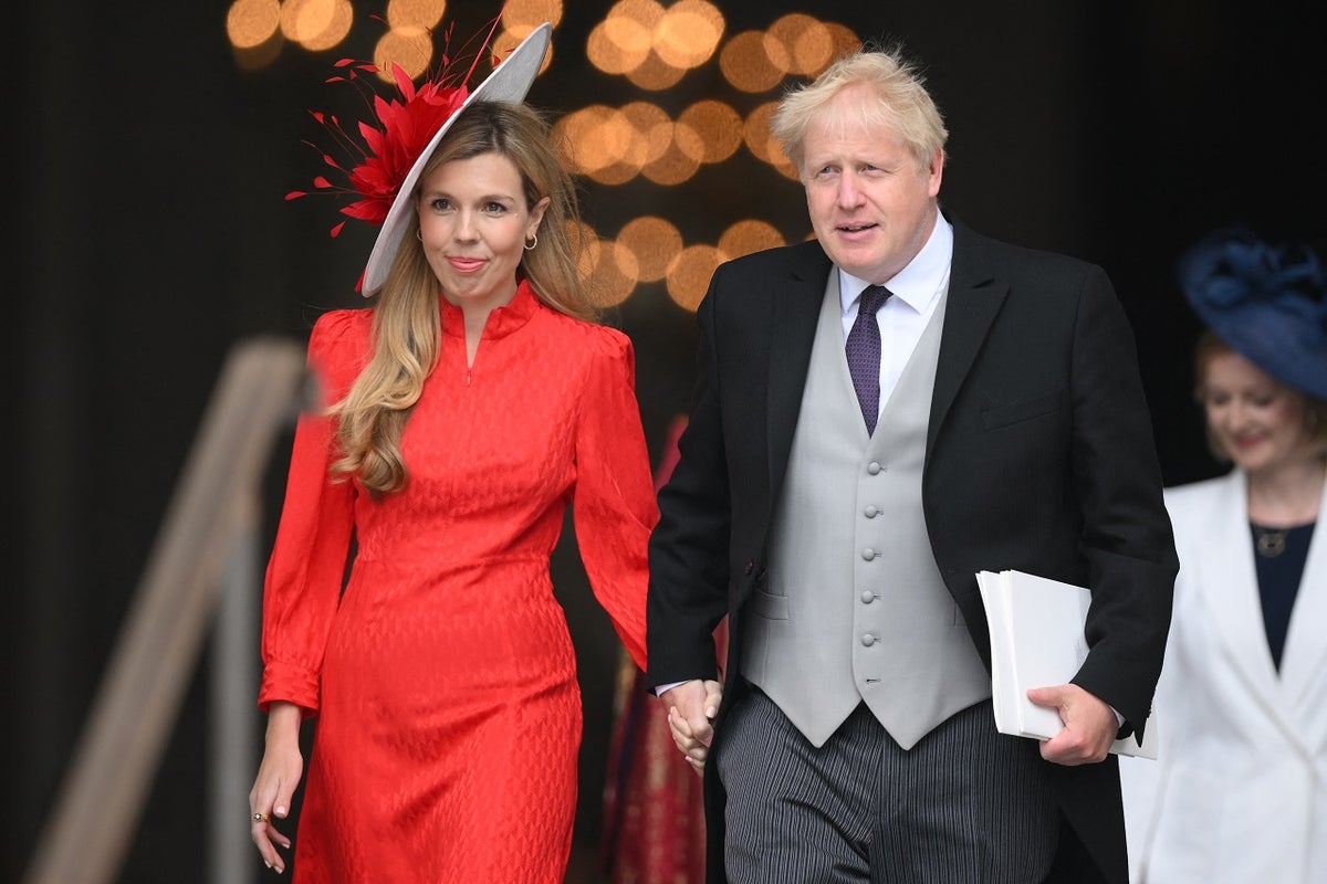 Boris Johnson y su esposa Carrie