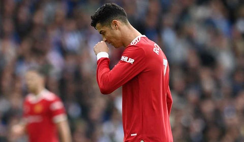 Cristiano Ronaldo jugando con el Manchester United