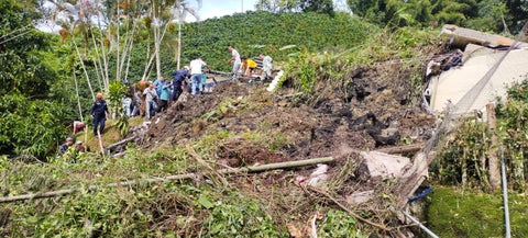Deslizamiento en escuela rural El Porvenir, de Tapartó, Antioquia