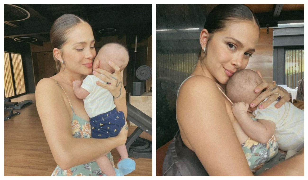 Greeicy Rendón y su hijo