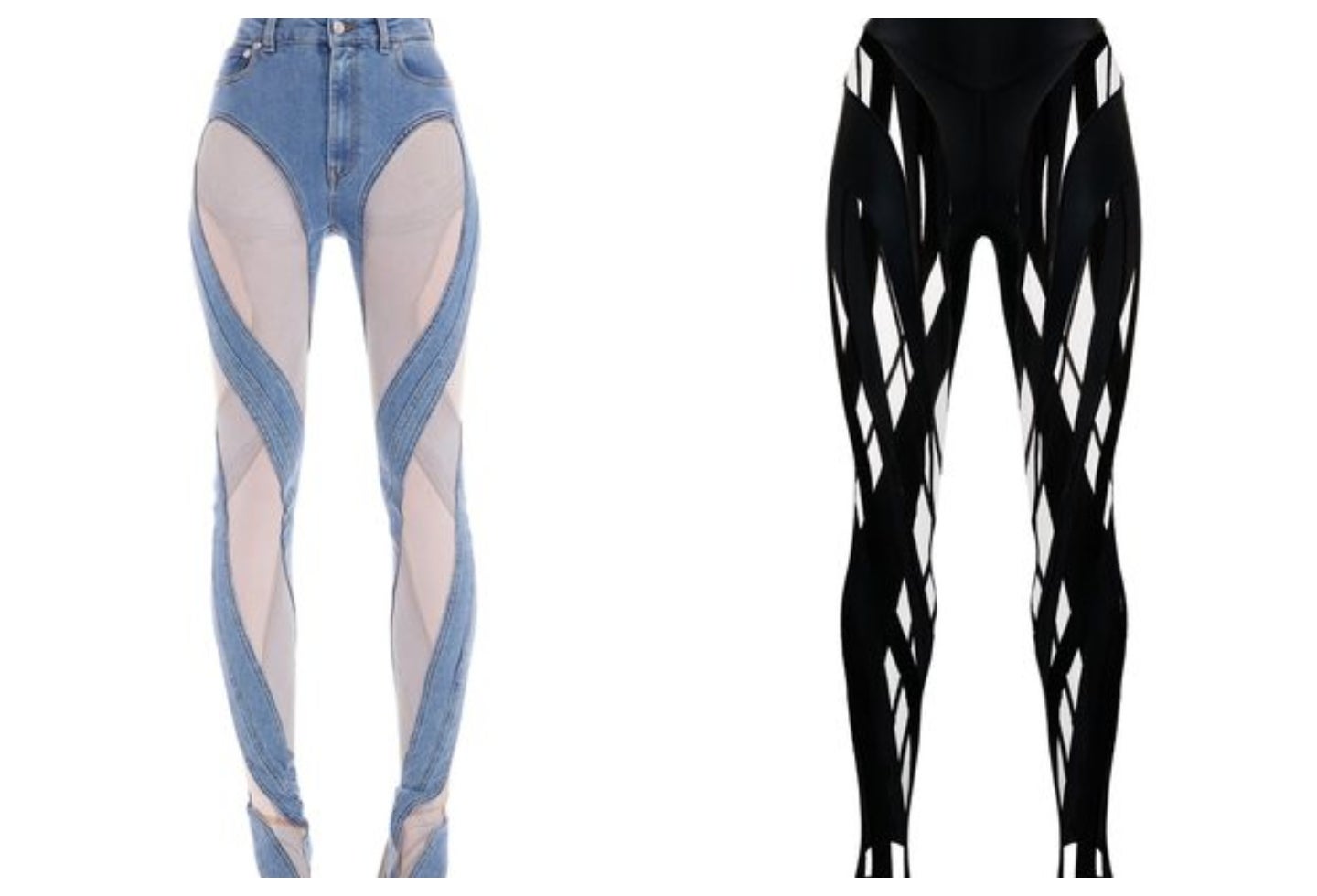 Jean tanga de Mugler