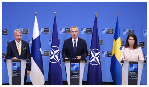 La OTAN con Finlandia y Suecia