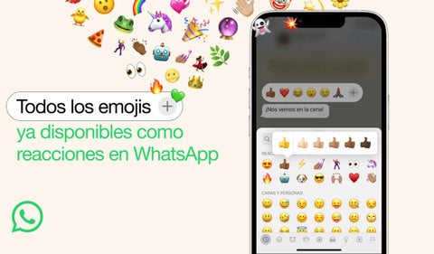 Reacciones de WhatsApp nuevos emojis