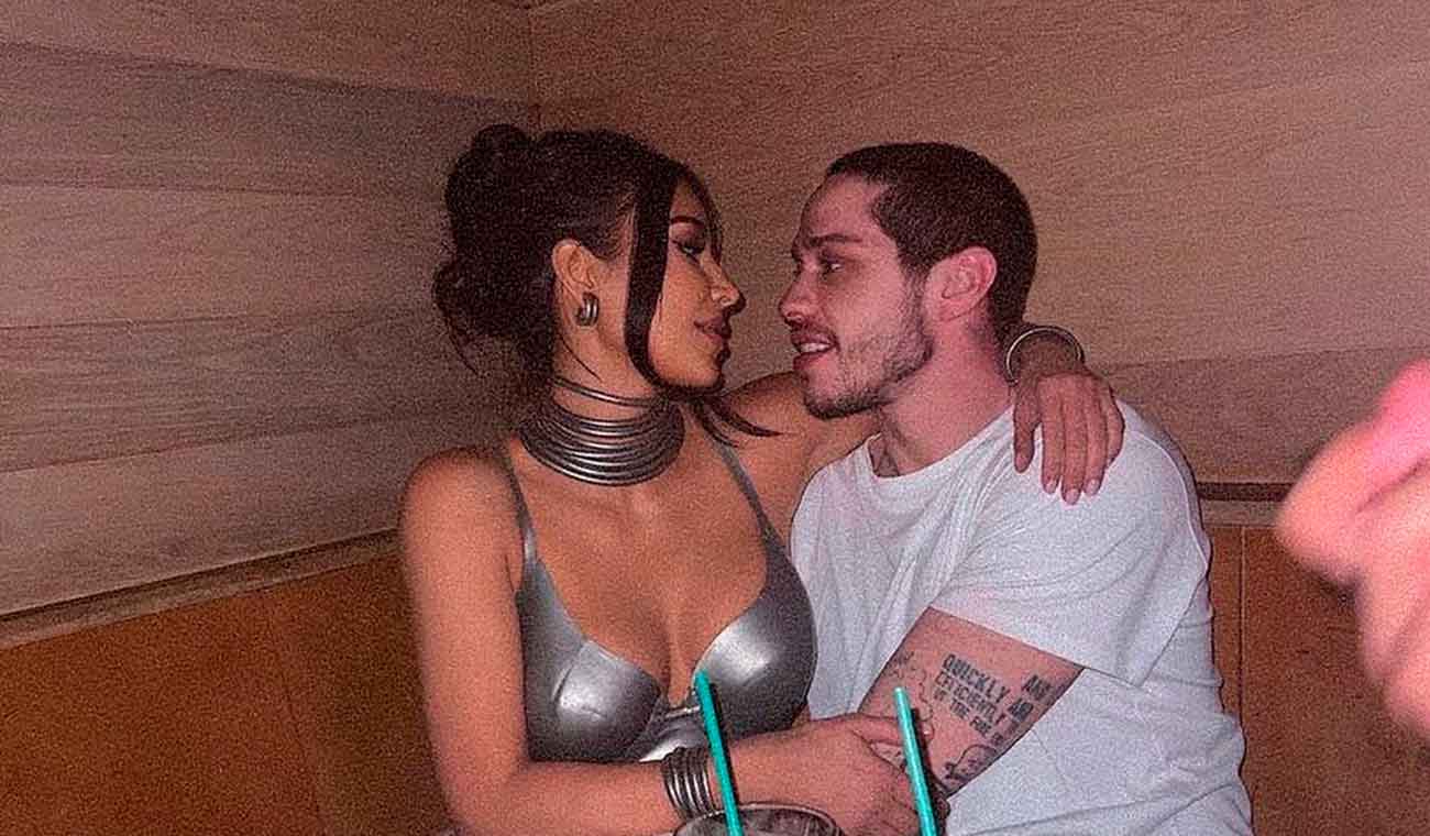 Pete Davidson junto a Kim Kardashian