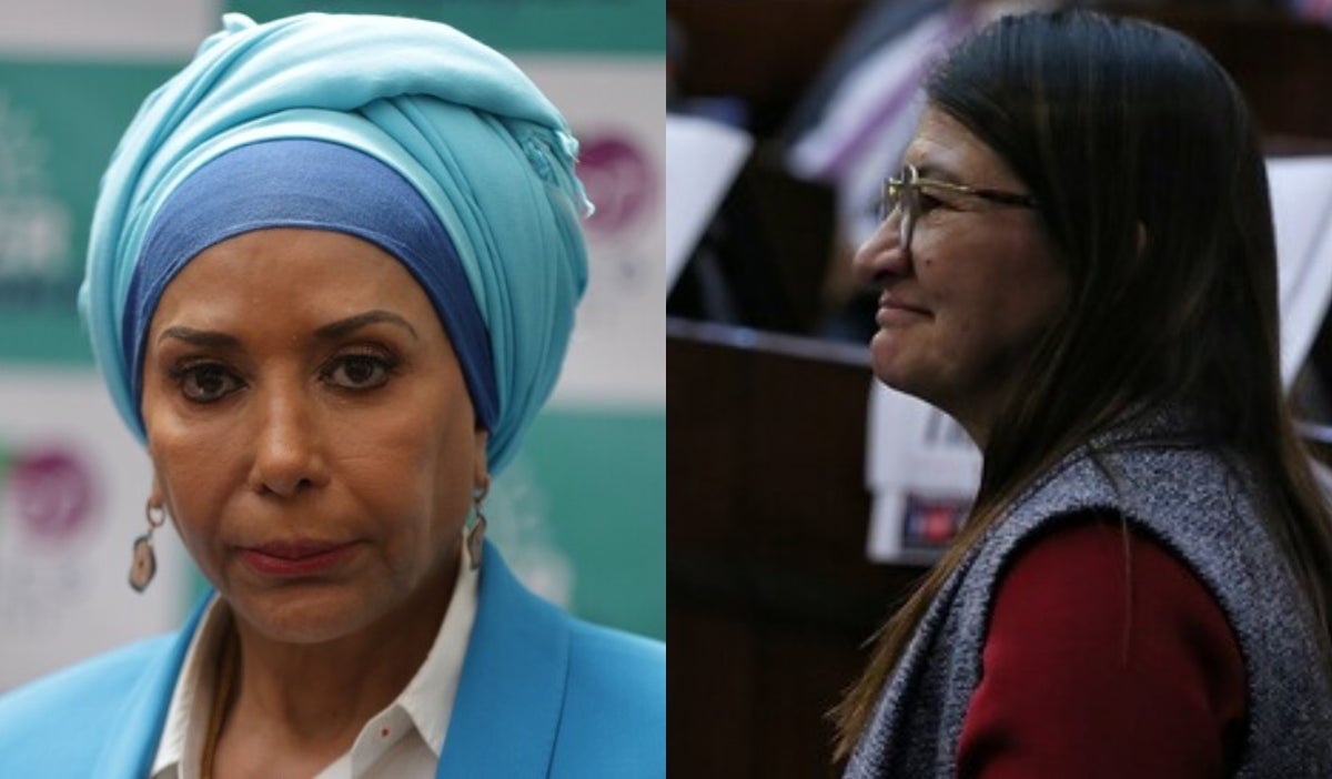 Piedad Córdoba y Sandra Ramírez Lobo