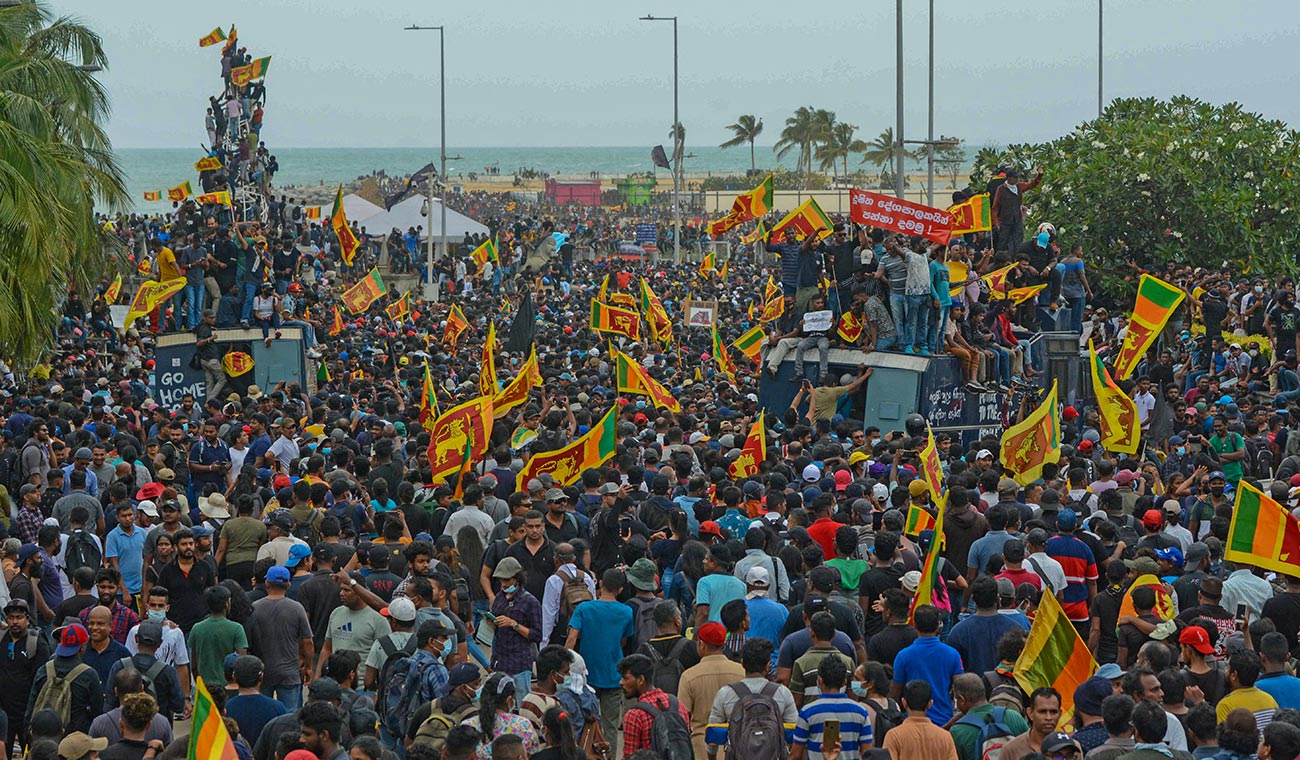 Protestas en Sri Lanka