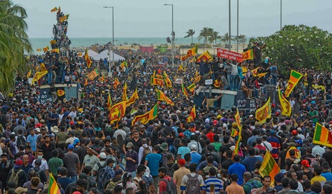 Protestas en Sri Lanka