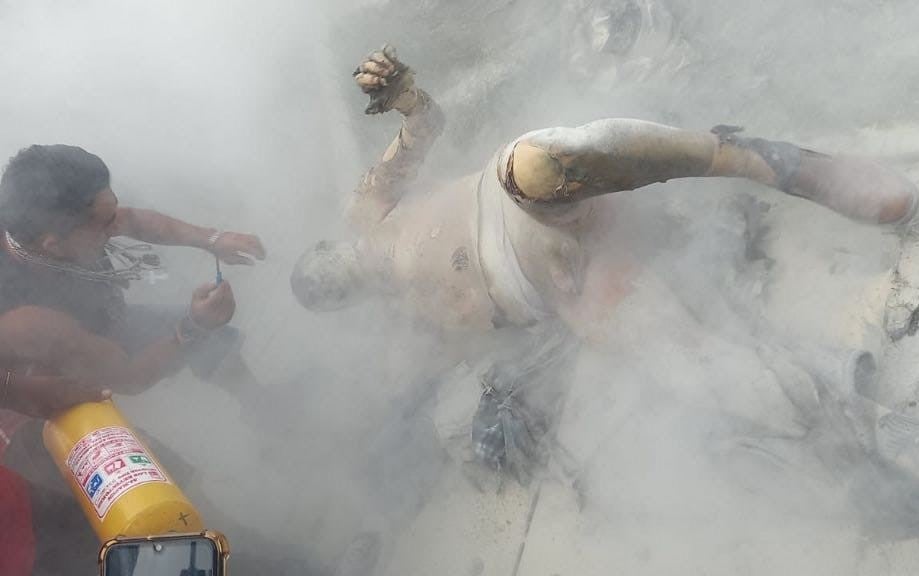 Habitante de calle se prendió fuego en Medellín