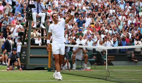 Rafael Nadal pasó a la semifinal de Wimbledon
