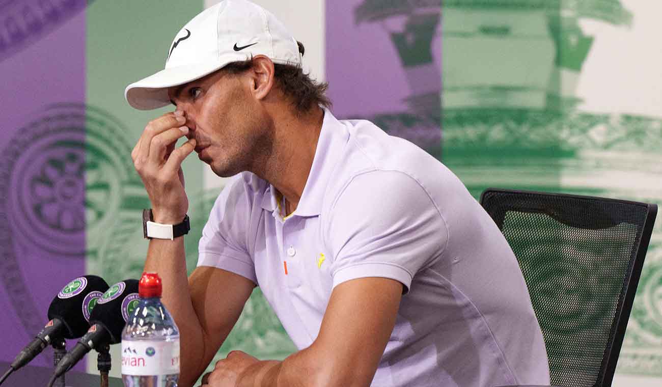 Rafael Nadal se retira de Wimbledon