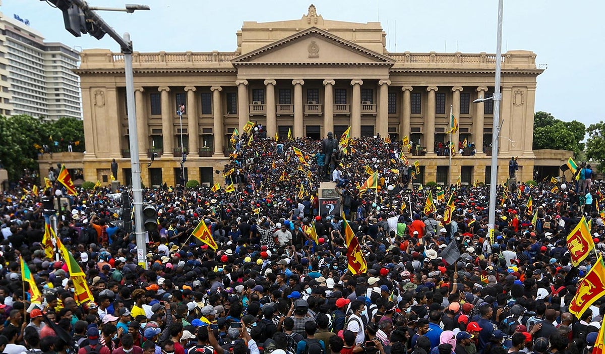 Protestas en Sri Lanka