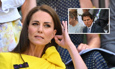 Tom Cruise, atónito con belleza de Kate Middleton en Wimbledon
