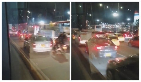 Trancón en vía Bogotá - Girardot