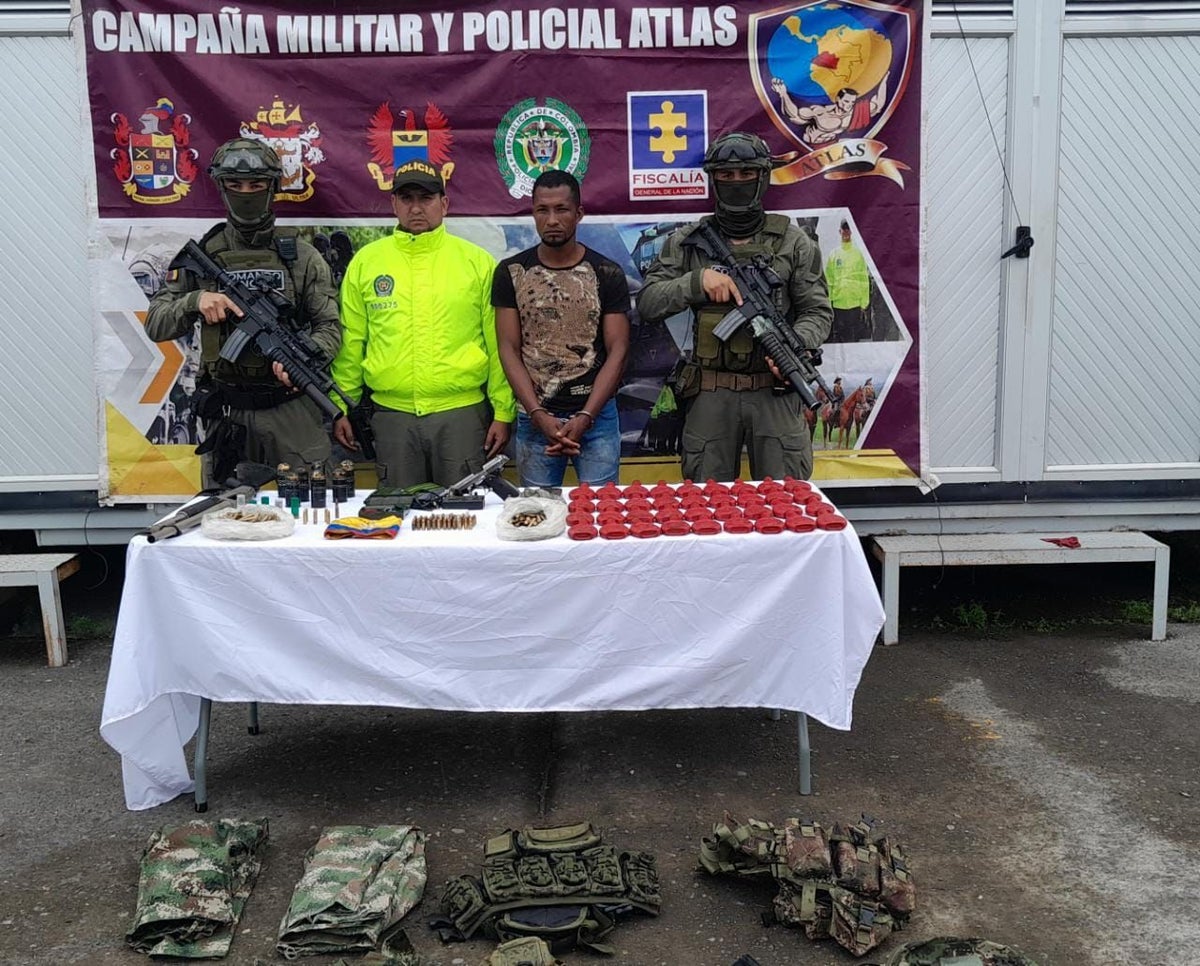 Autoridades confirman captura de jefe de seguridad de alias 'Allende", cabecilla de disidencias de las Farc