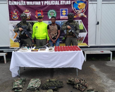 Autoridades confirman captura de jefe de seguridad de alias 'Allende", cabecilla de disidencias de las Farc