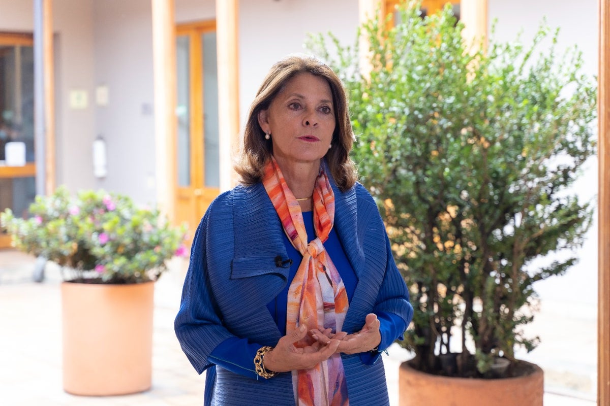 La vicepresidenta y Canciller Marta Lucía Ramírez