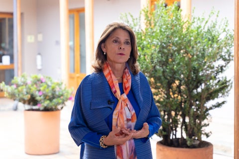 La vicepresidenta y Canciller Marta Lucía Ramírez