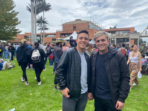 Jorge Farias y Santiago Maldonado