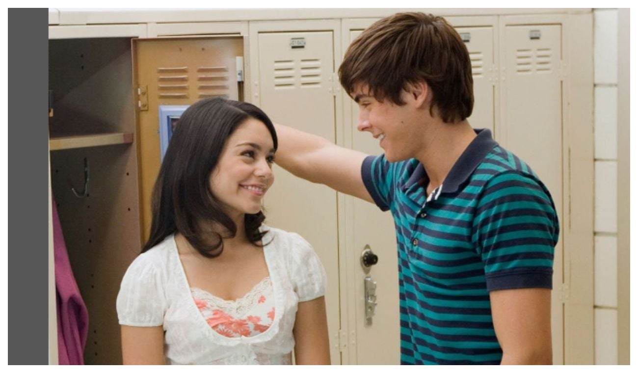 Zac Efron y Vanessa Hudgens en High School Musical