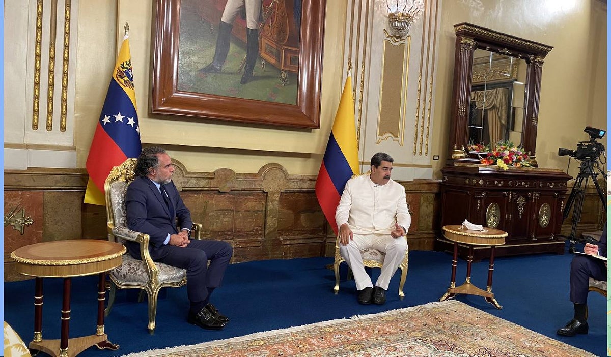 Armando Benedetti y Nicolás Maduro