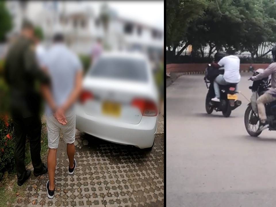 En uno de los atracos los bandidos utilizaron una moto
