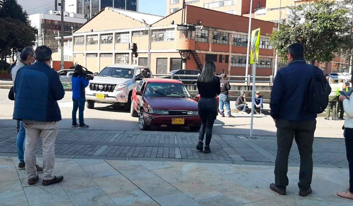 Balacera al frente del Concejo de Bogotá