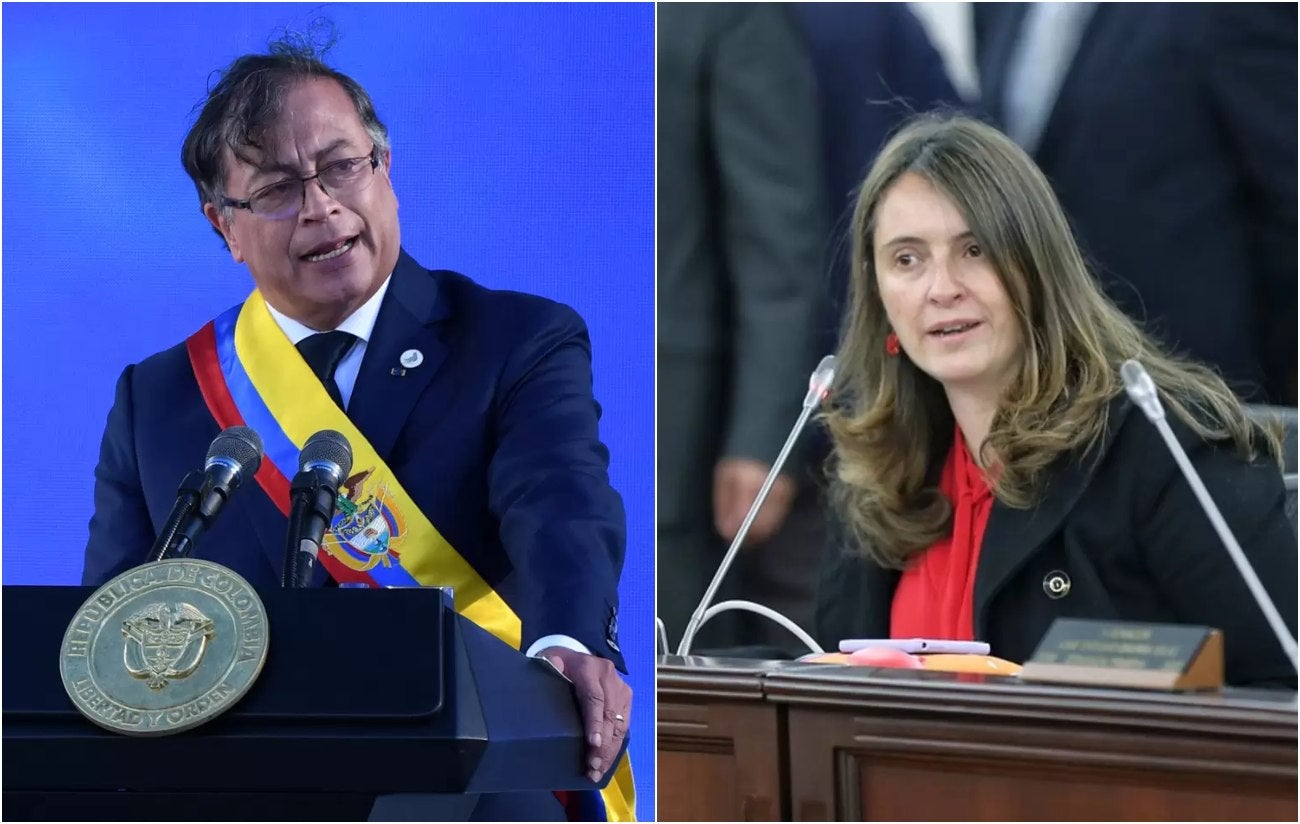 Gustavo Petro y Paloma Valencia