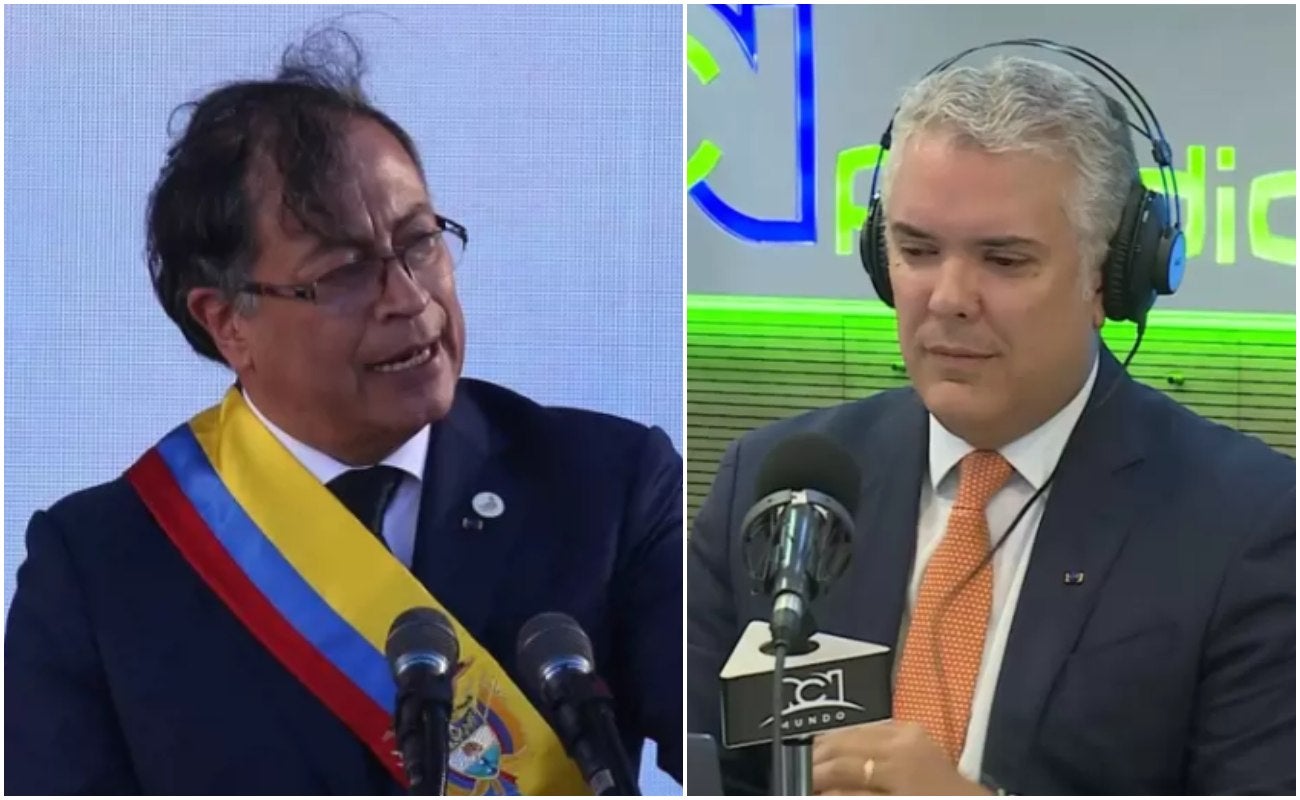 Gustavo Petro e Iván Duque