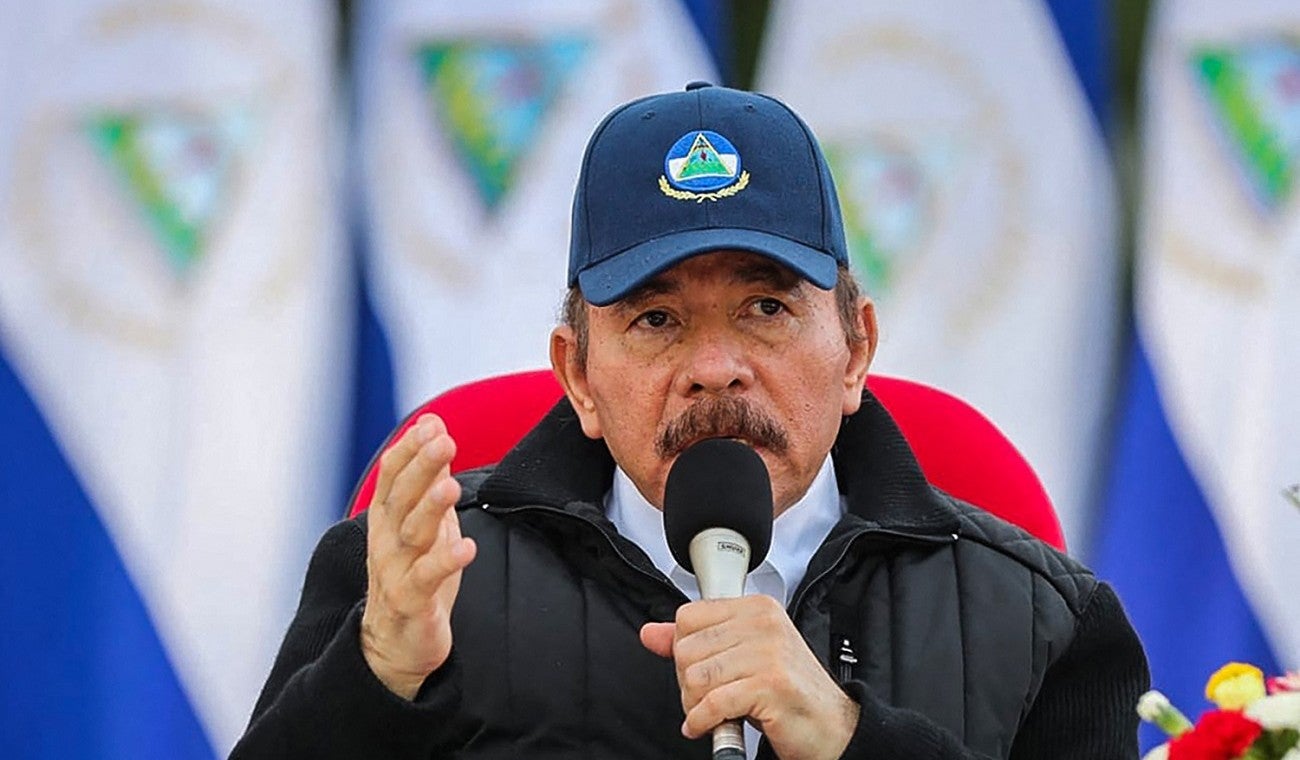 Daniel Ortega, presidente de Nicaragua