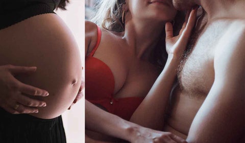 Embarazo, pareja teniendo sexo