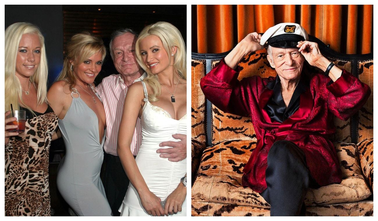 Exconejitas Plaboy y Hugh Hefner