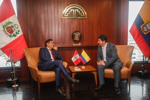 Gustavo Petro y Pedro Castillo