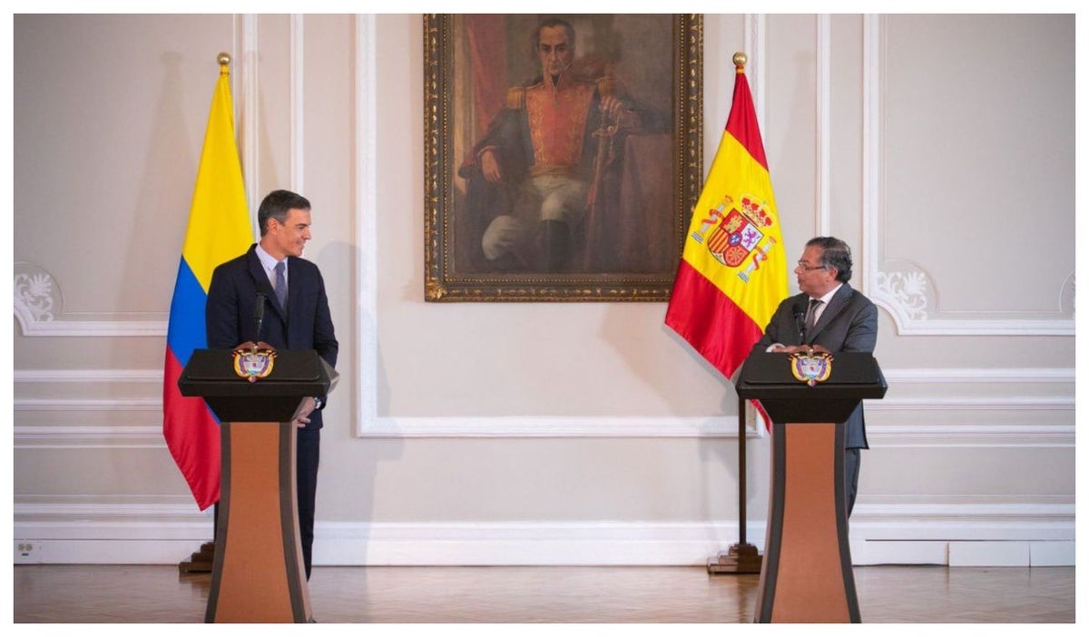 Gustavo Petro y Pedro Sánchez