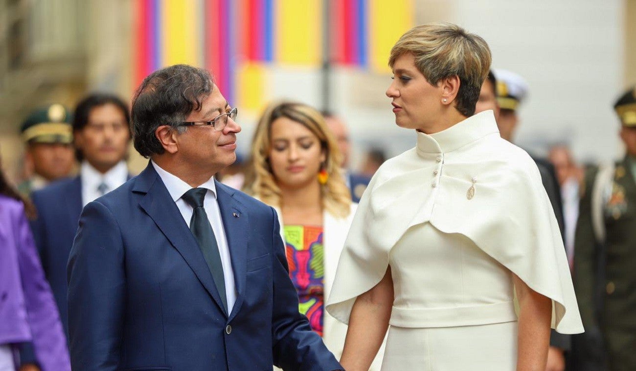 Gustavo Petro y Verónica Alcocer