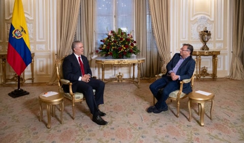 Iván Duque y Gustavo Petro