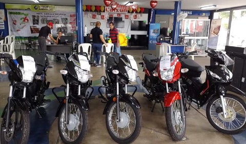 Motos nuevas expuestas